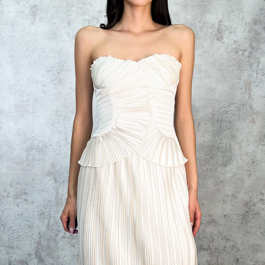 Conjunto falda y blusa ivory