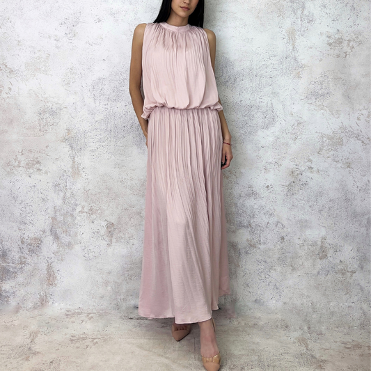 Vestido de gasa en color rosa