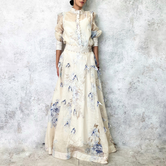 Conjunto de falda y blusa estilo vintage