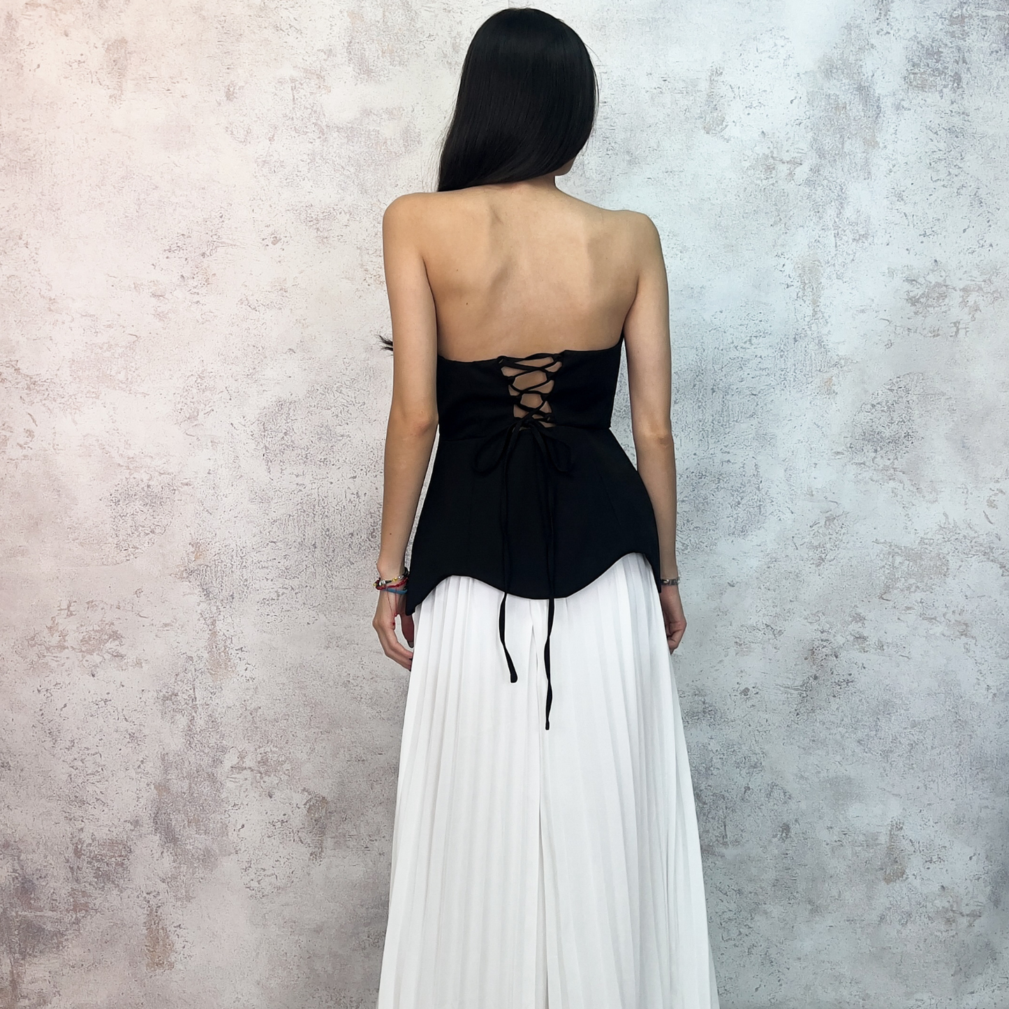 Conjunto pantalon y crop top