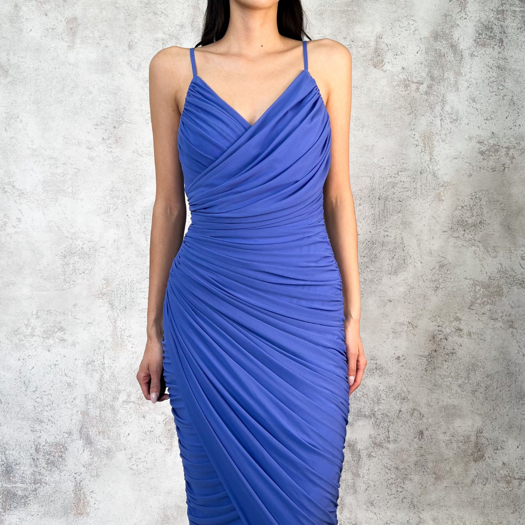 Vestido de mesh azul