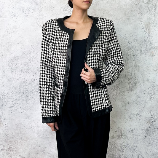 Blazer pata de gallo negro