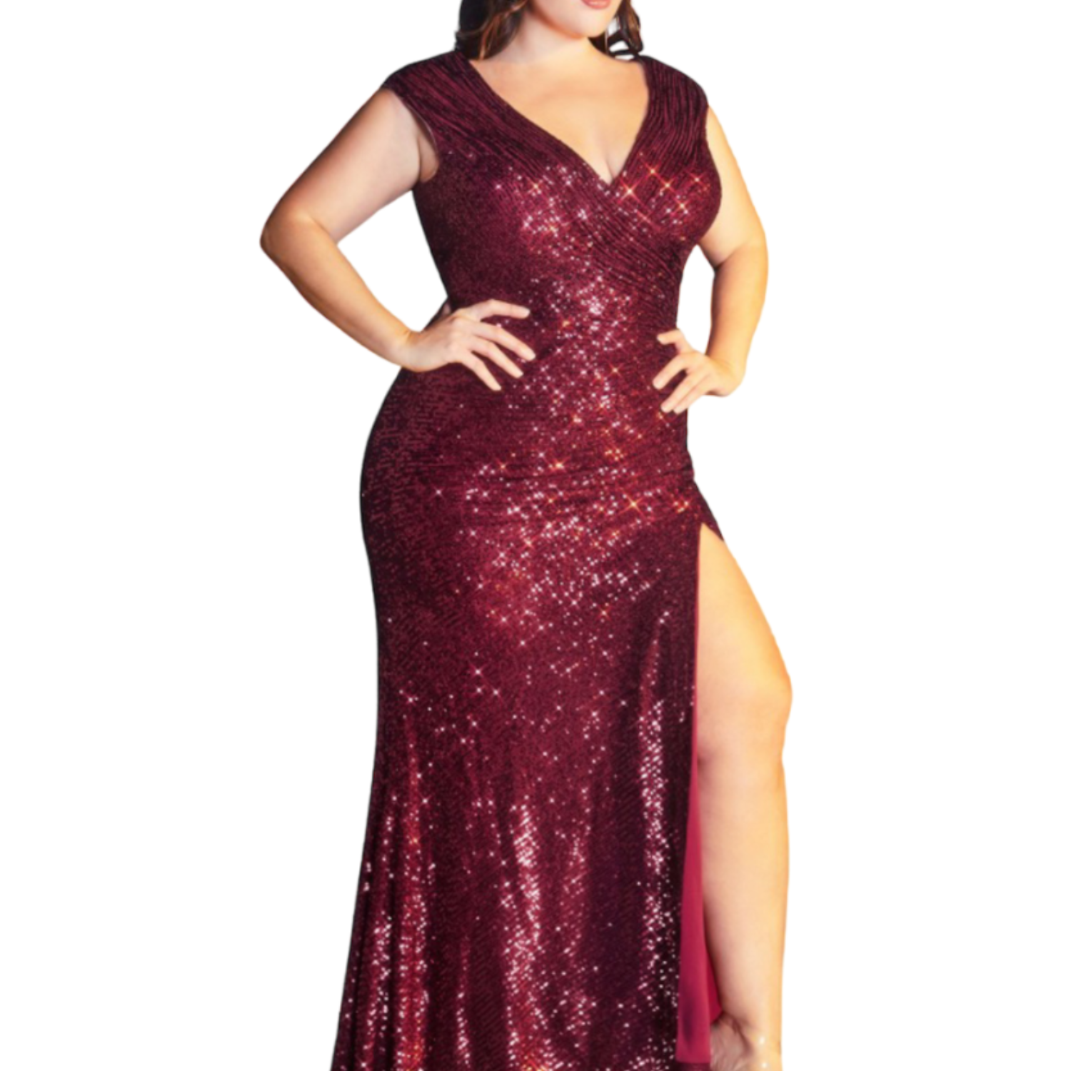 Lentejuelas Vestido Tinto De Noche Lentejuelas Vestido De Noche
