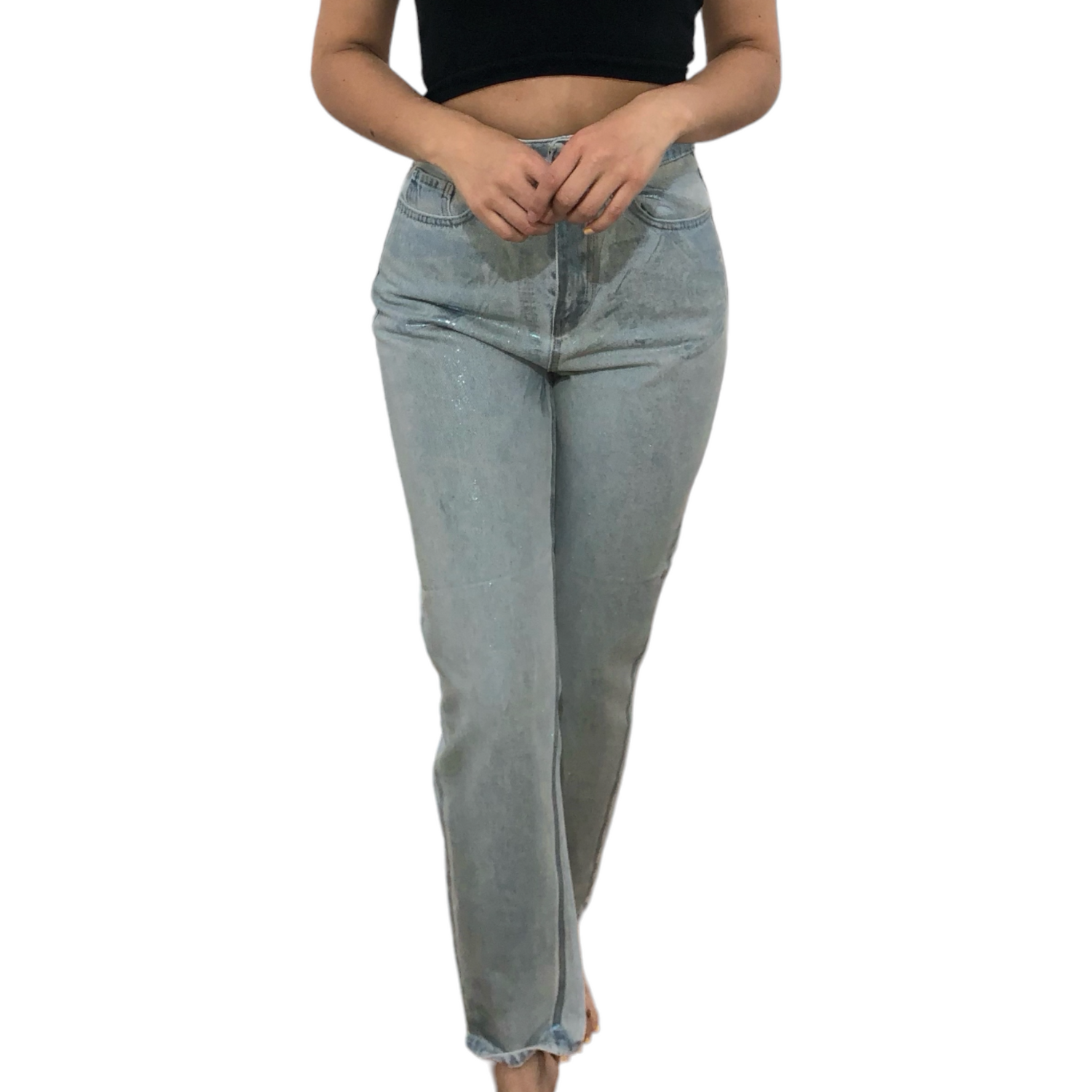 Pantalón de Mezclilla Azul Claro Slim TPS – Mollerclothing