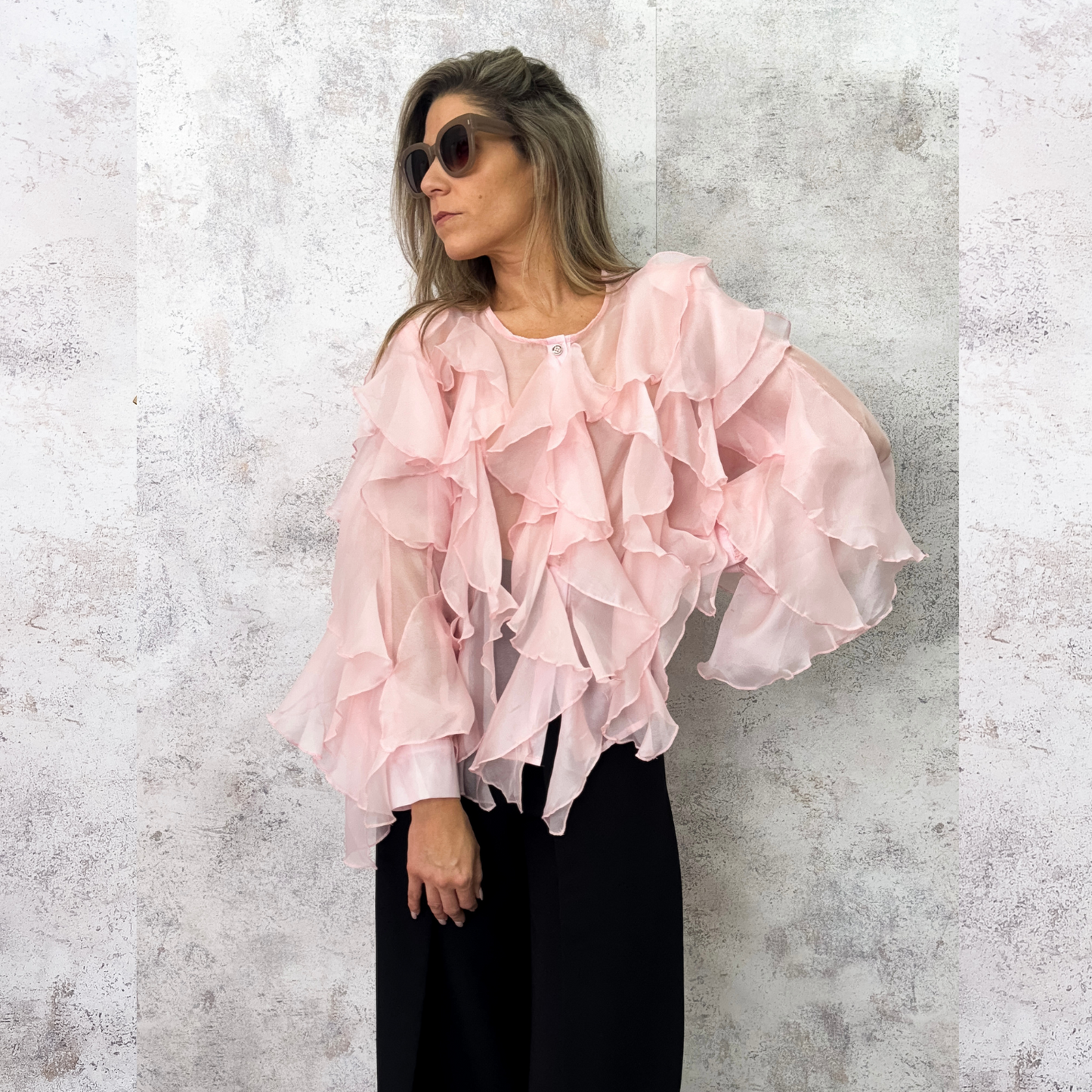 Blusa olanes rosa.