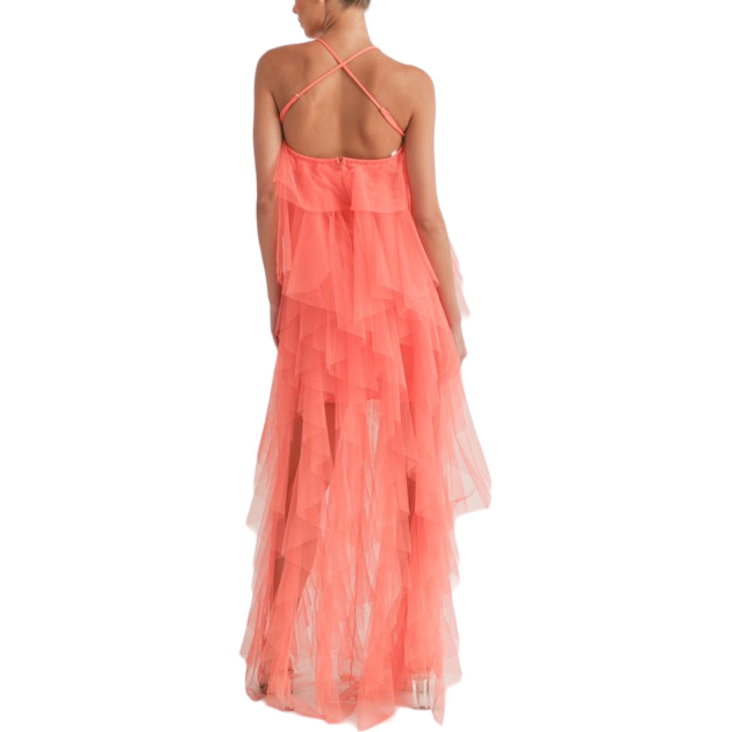 VESTIDO DE TUL TIRANTES