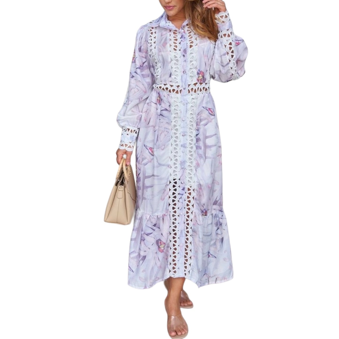 VESTIDO MIDI BORADADO
