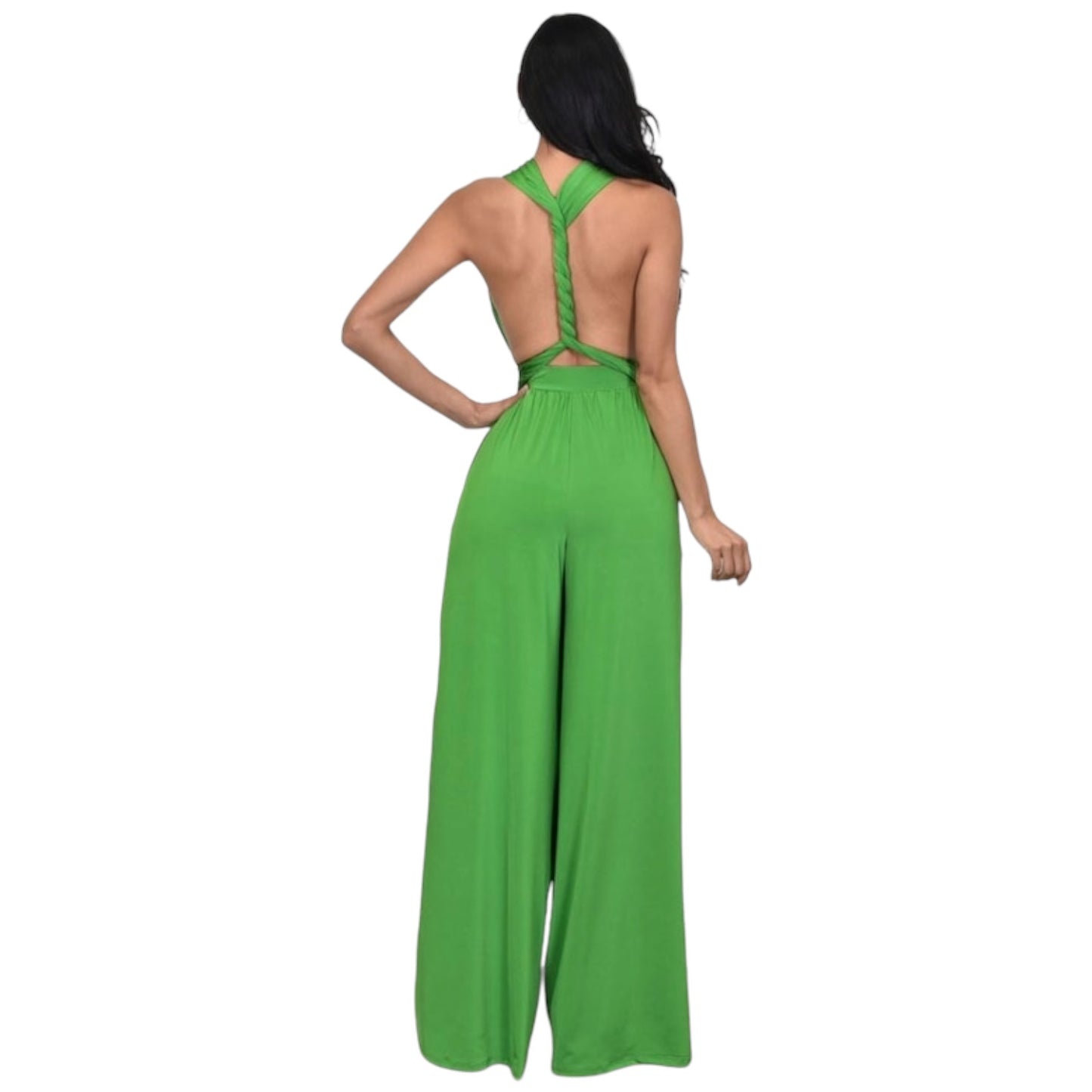Jumpsuit verde manzana multiformas