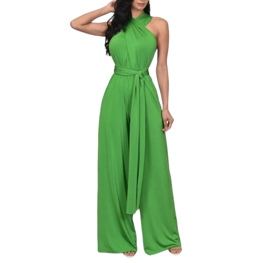 Jumpsuit verde manzana multiformas
