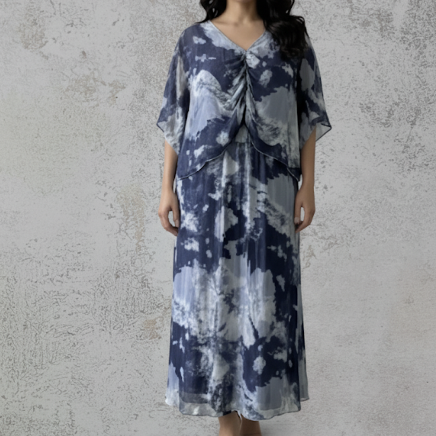 Vestido corte midi en seda italiana