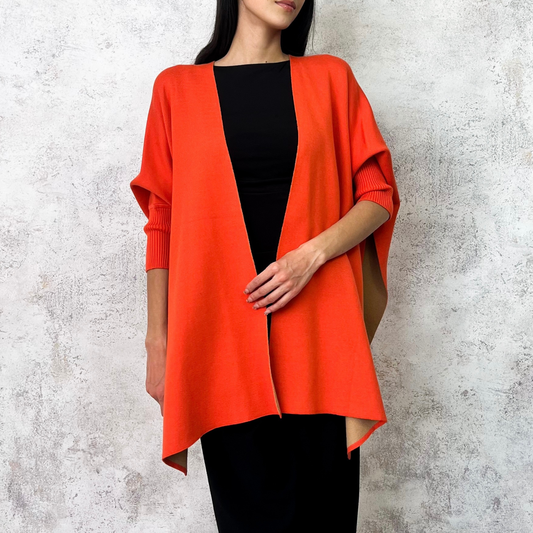 Capa naranja oversize