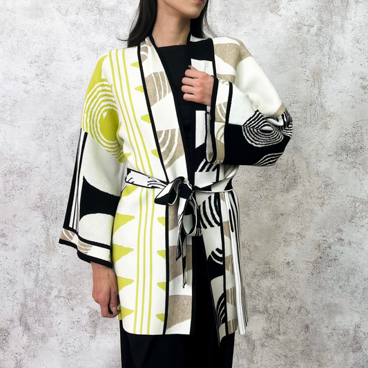 Kimono geométrico verde