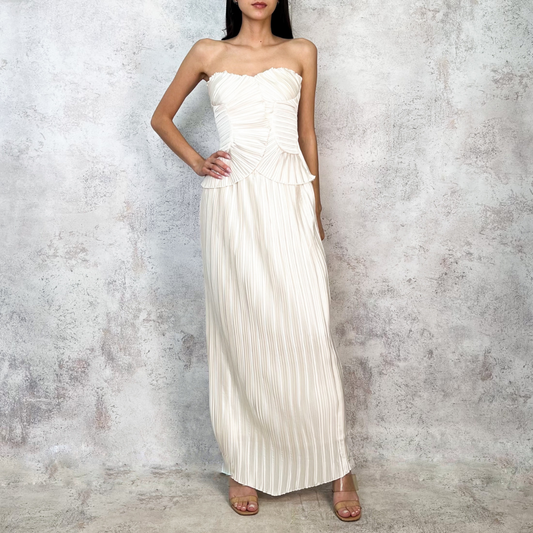 Conjunto falda y blusa ivory