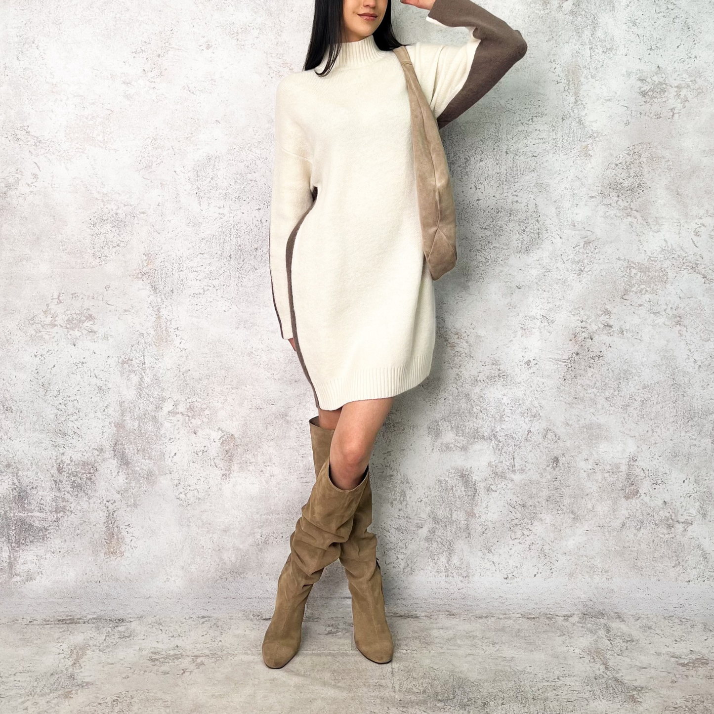 Vestido o blusón corto en tejido