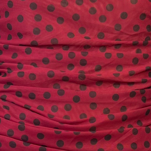 Blusa polka dots vino