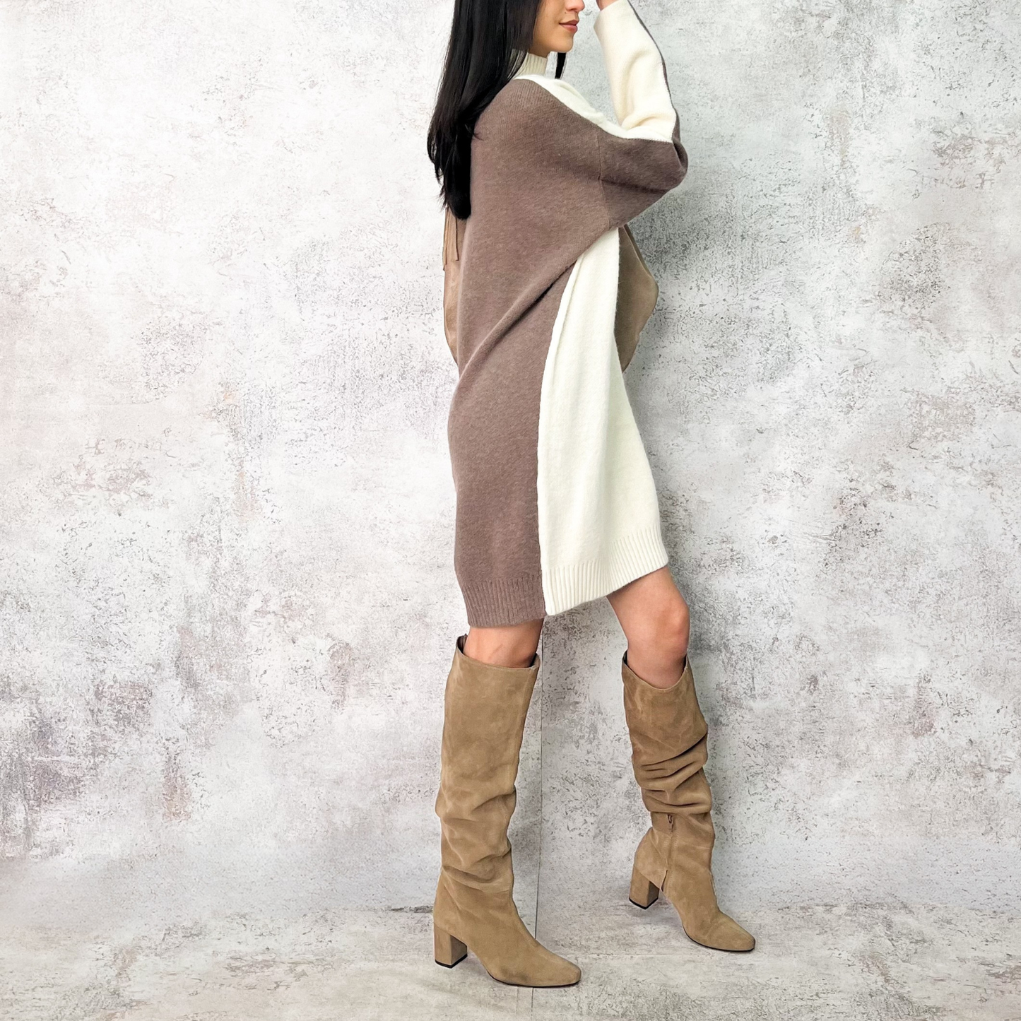 Vestido o blusón corto en tejido