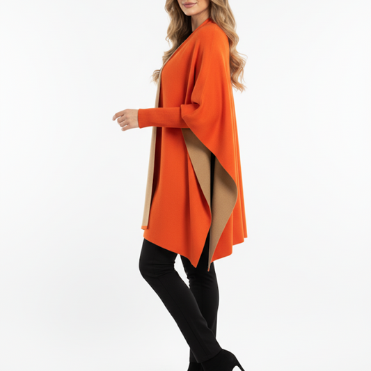 Capa naranja oversize