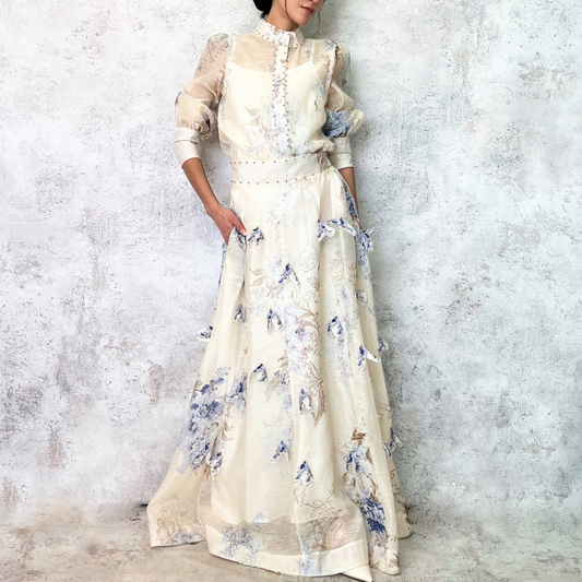 Conjunto de falda y blusa estilo vintage