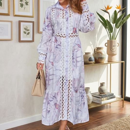 VESTIDO MIDI BORADADO
