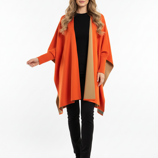 Capa naranja oversize