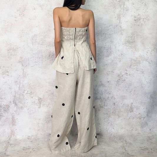 Set de Lino Polka dots