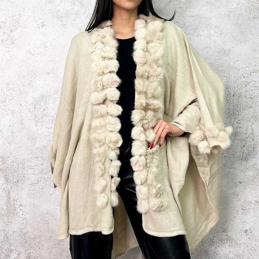 Capa beige piel sintetica