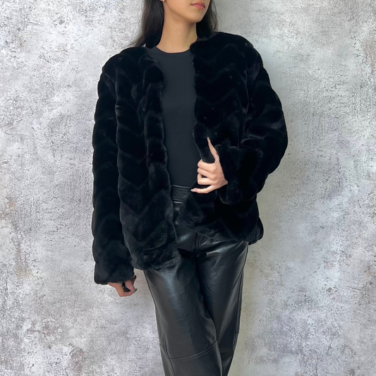 Saco piel sintética negro