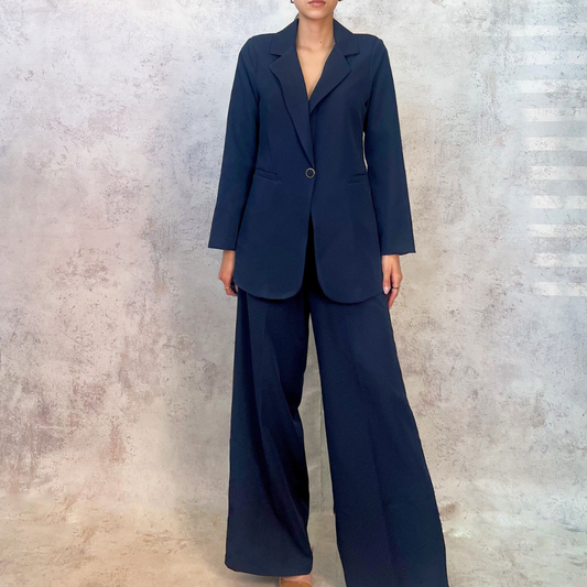 Conjunto sastre azul marino