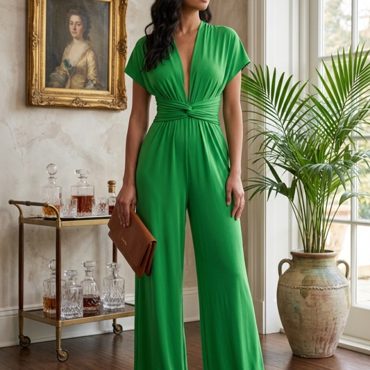 Jumpsuit verde manzana multiformas