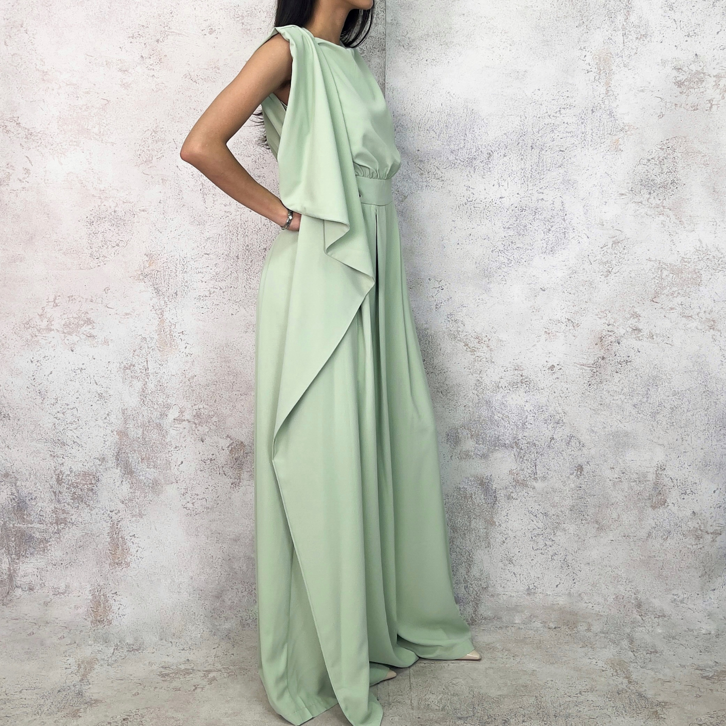 Jumpsuit verde pistache