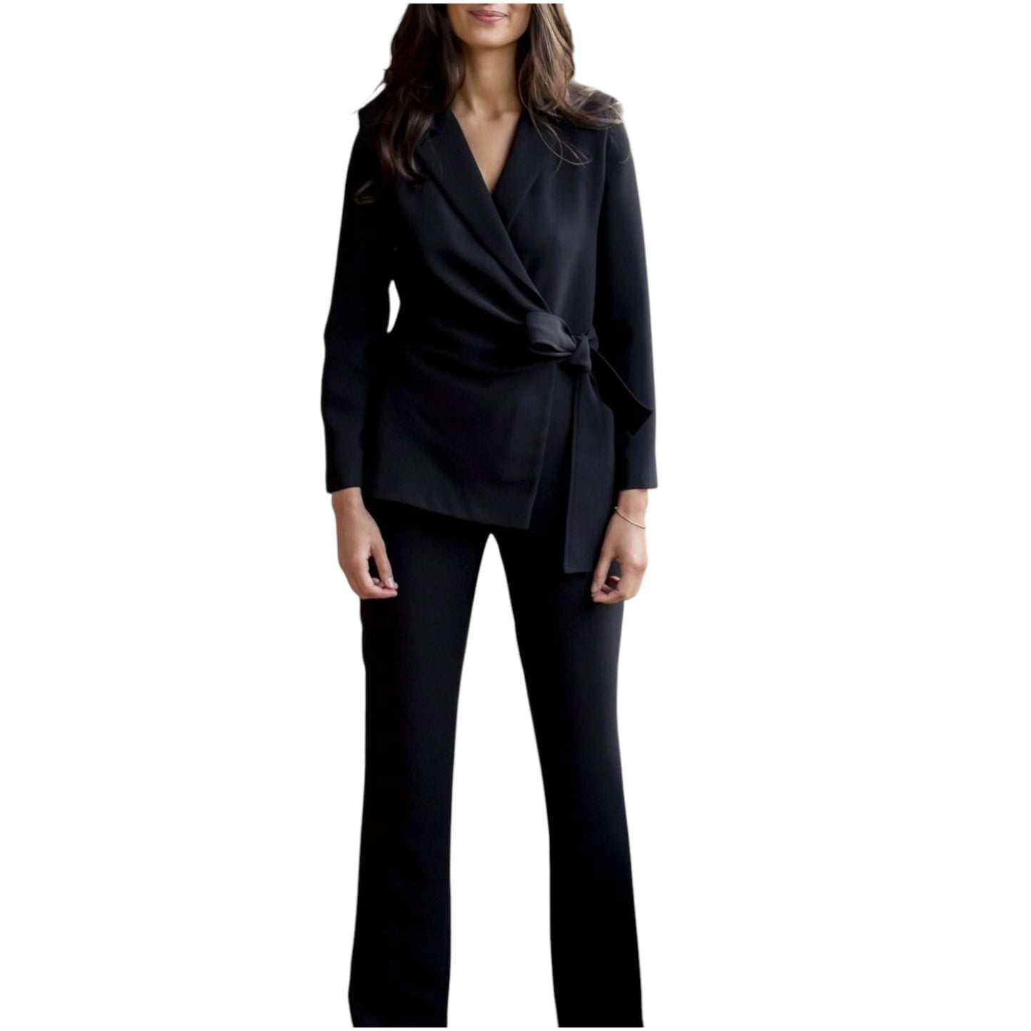 SET SATINADO BLAZER Y PANTALON