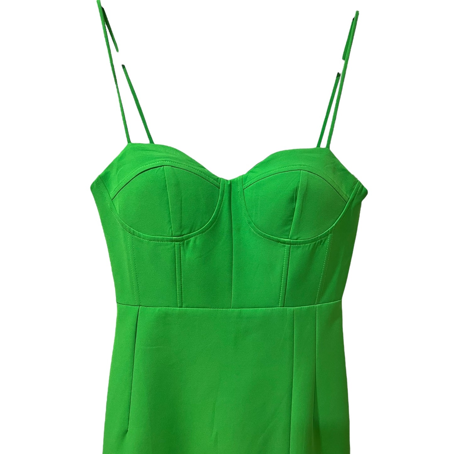 VESTIDO DE TIRANTES VERDE MANZANA