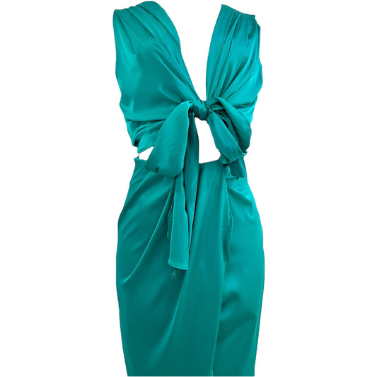 VESTIDO CUT OUT VERDE