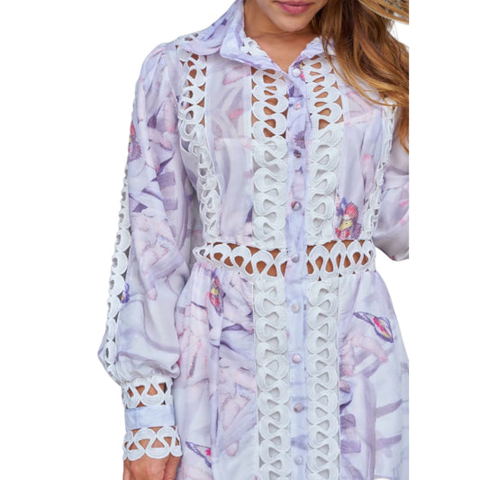 VESTIDO MIDI BORADADO
